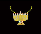 Light Up Menorah Necklace