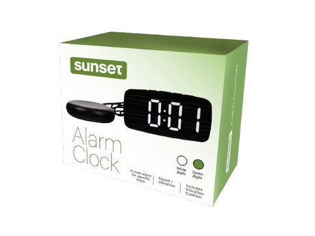 ALARM CLOCK GREEN / SOUND & VIBRATION