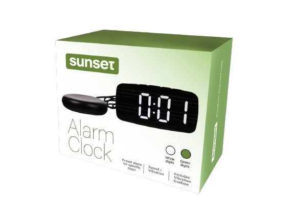 ALARM CLOCK GREEN / SOUND & VIBRATION