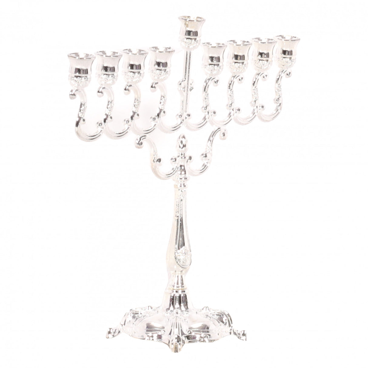 Silver Plated Candle Menorah