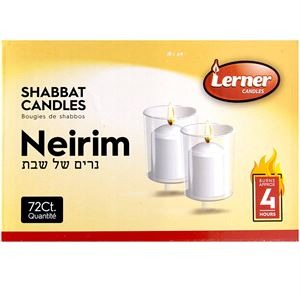 Lerner 4 Hour Neirim Candle 72 Ct