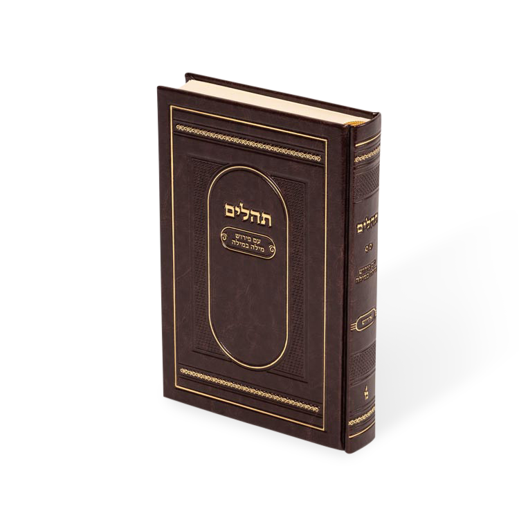 Tehilim 5.5X8.5 Mila Bmila PU Maroon W box