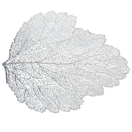 Leaf Silver Chargers 6 pack