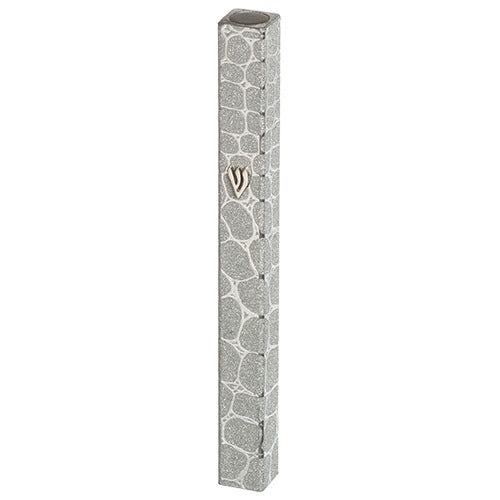 Aluminum Mezuzah 15 Cm- Bubbles