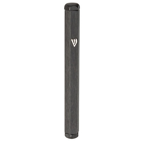 Aluminum Mezuzah 10 Cm- Black