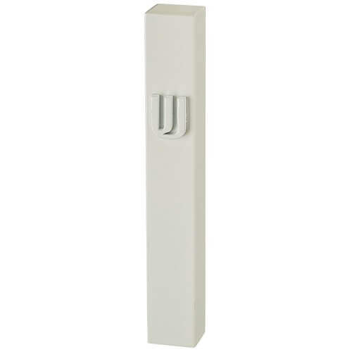 White Square Mezuzah 15 cm