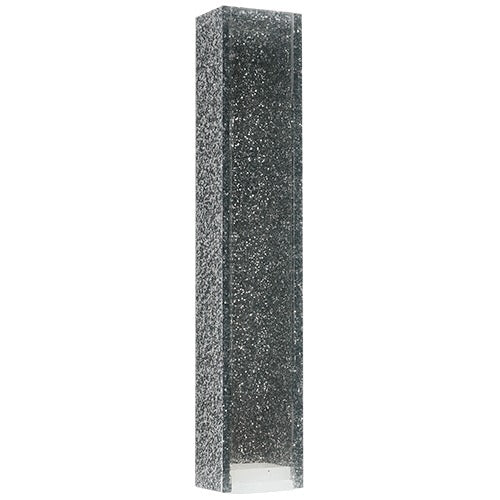 Perspex Mezuzah 12 cm - Glitter Silver