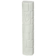 Polyresin "Cement" Mezuzah 15 cm, White