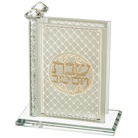 Crystal Matches Holder 12*12 cm with Plaque