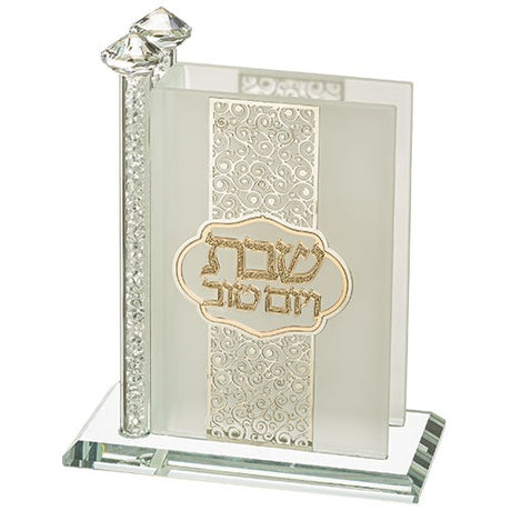 Crystal Matches Holder 12*12 cm with Plaque