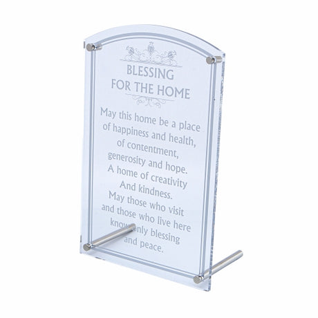 Perspex Stand And Hanging Option- English Home Blessing