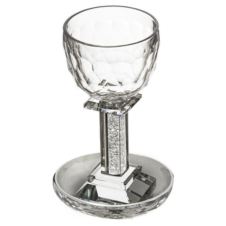 Crystal Kiddush Cup 18 Cm With Stones