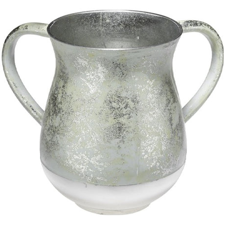 Aluminium Washing Cup 13 cm - White and Silver