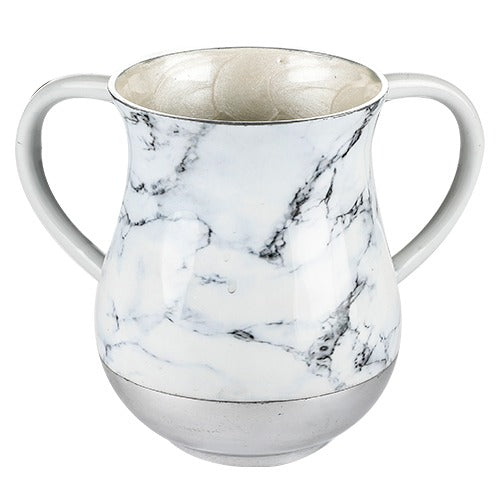 Aluminium Washing Cup 13 cm - Marble texture #8