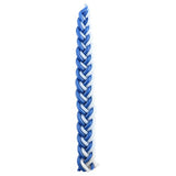 Elegant Wax Havdalah Candle 30 Cm- Blue & White