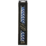 Elegant Wax Havdalah Candle 30 Cm- Blue & White