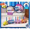 Toy Menorah - Wood Train