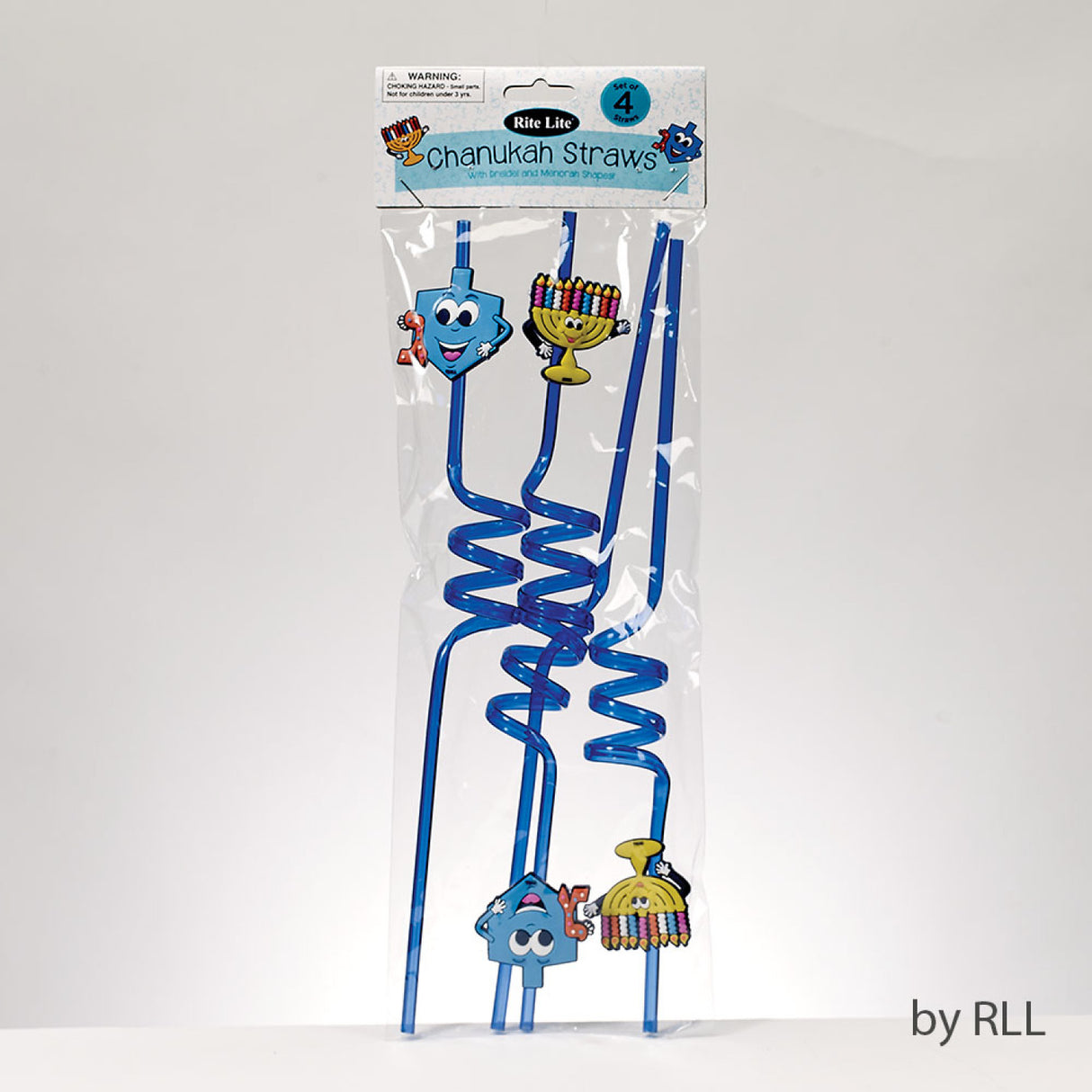 Chanukah Straws - Set of 4