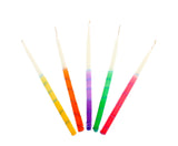 Premium Hanukkah Candles, Decorated Multicolour, 45 Pack, 14cm