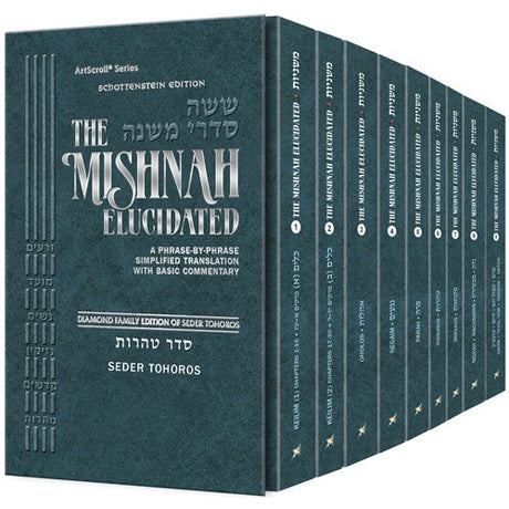 Mishnah Elucidated Seder Tohoros Personal Size 9 Volume Slipcased Set P/B