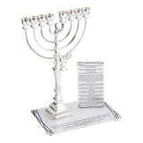 ABSTRACT FROSTED CHANUKAH TRAY LARGE