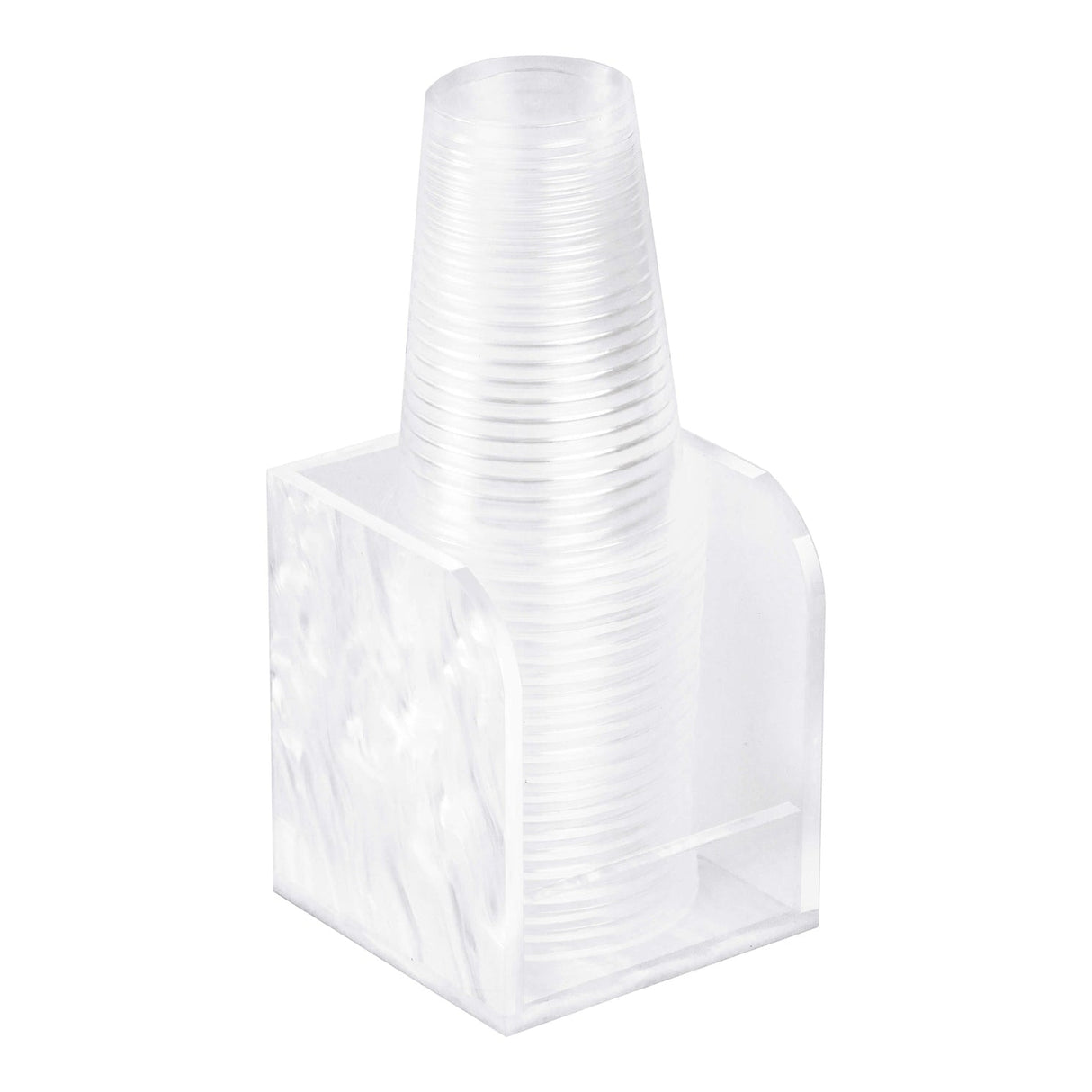 Acrylic Cup Stacker White Pearl