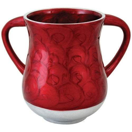 Aluminium Elegant Washing Cup 14cm- Dark Red