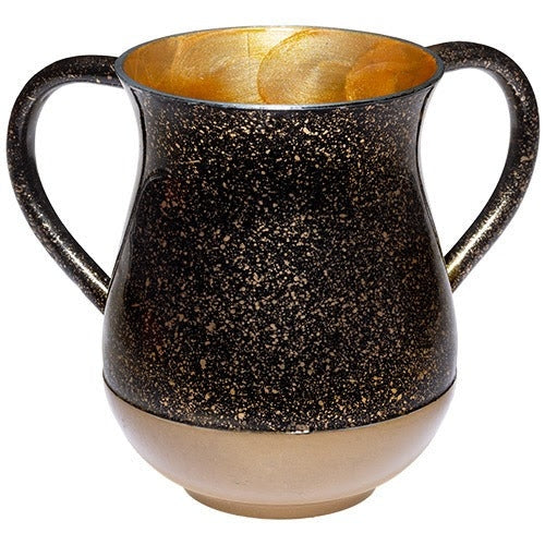 Aluminium Washing Cup 13 cm - Black&Gold