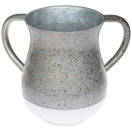 Aluminium Washing Cup 13 cm - Dotted White