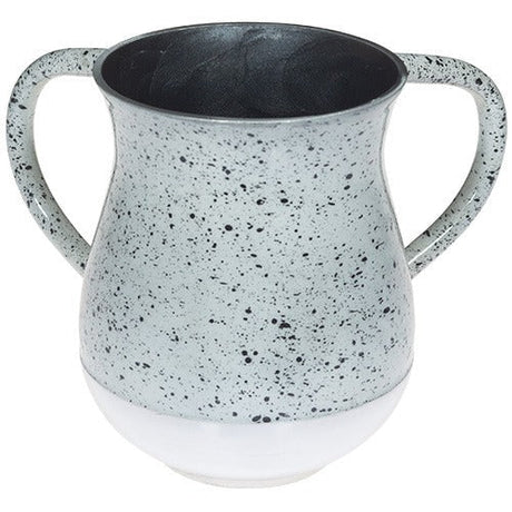 Aluminium Washing Cup 13 cm - Dotted White