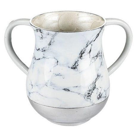 Aluminium Washing Cup 13 cm - Marble texture #8