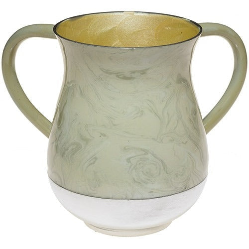 Aluminium Washing Cup 13 cm - Marble texture