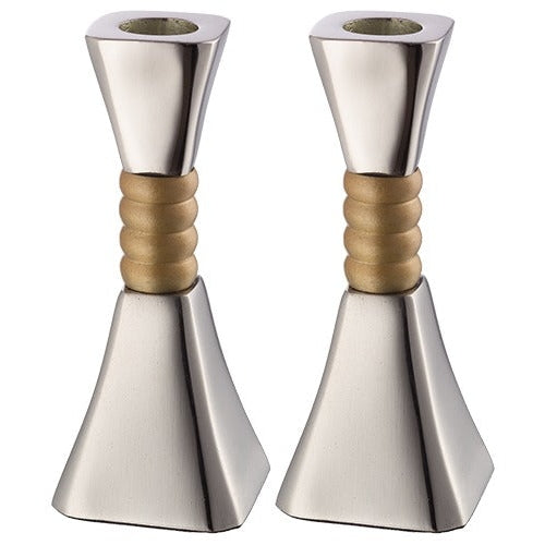 Aluminum Candlesticks 13 cm Gold Center