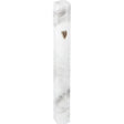 Aluminum Mezuzah 15 Cm 3d Painted -white Marvel