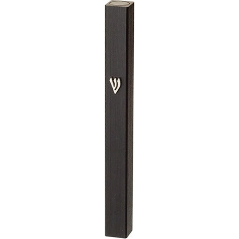 Aluminum Mezuzah 15 Cm- Black