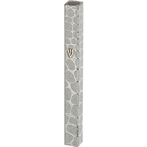 Aluminum Mezuzah 15 Cm- Bubbles