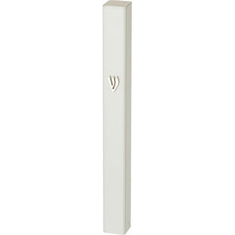 Aluminum Mezuzah 15cm- White