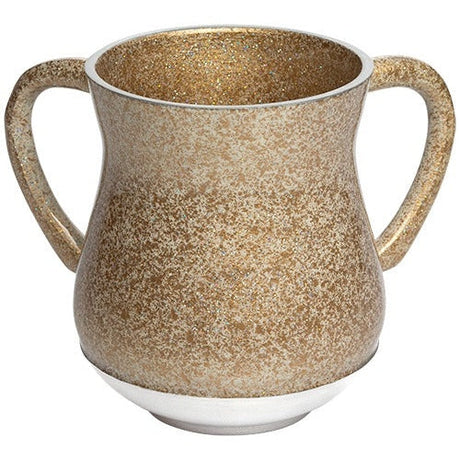 Aluminum Washing Cup 13 Cm - Gold Glitter