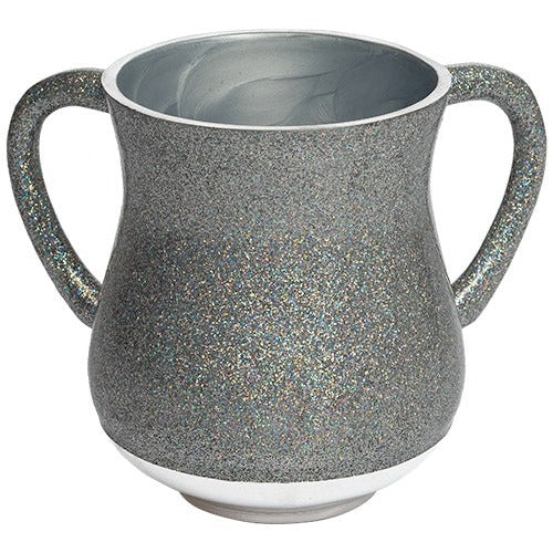 Aluminum Washing Cup 13 Cm - Silver Glitter #1