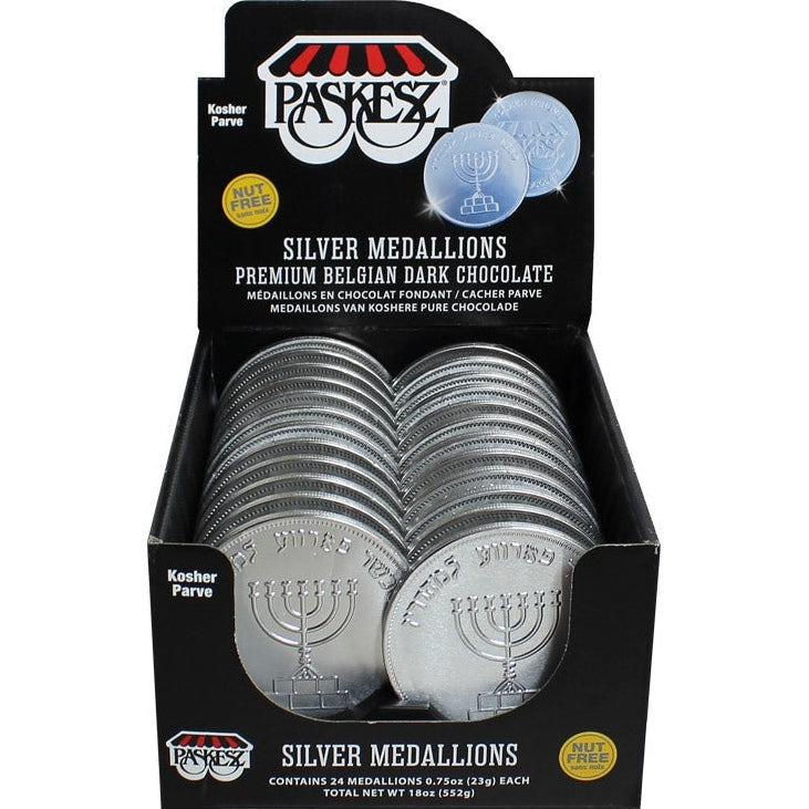 ARVE SILVER CHOCOLATE MEDALLIONS – NUT FREE