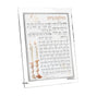 Artscroll Leatherite Artwork Hadlakos Neiros Card - Blush Rose