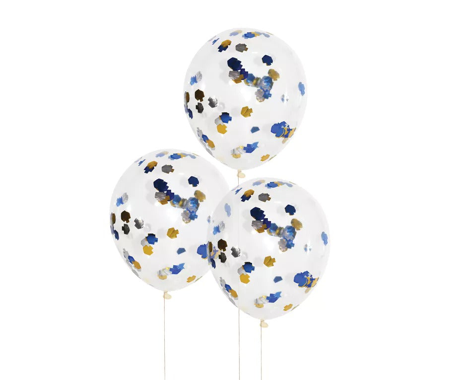 Chanukah Dreidel Confetti Balloons