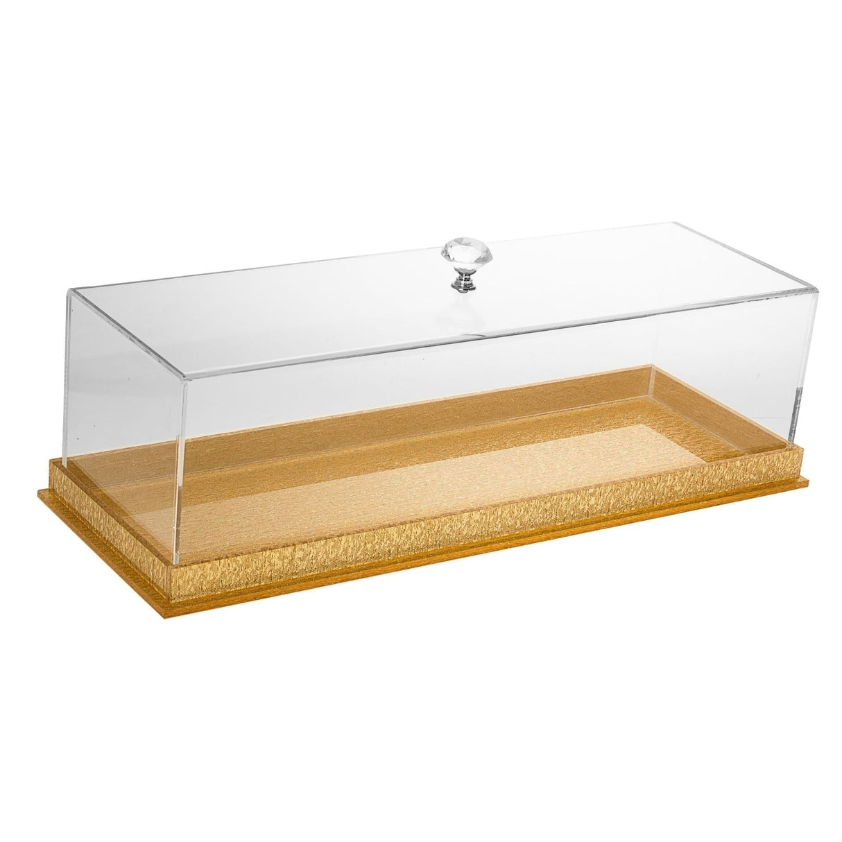 Cake Box Lucite Gold