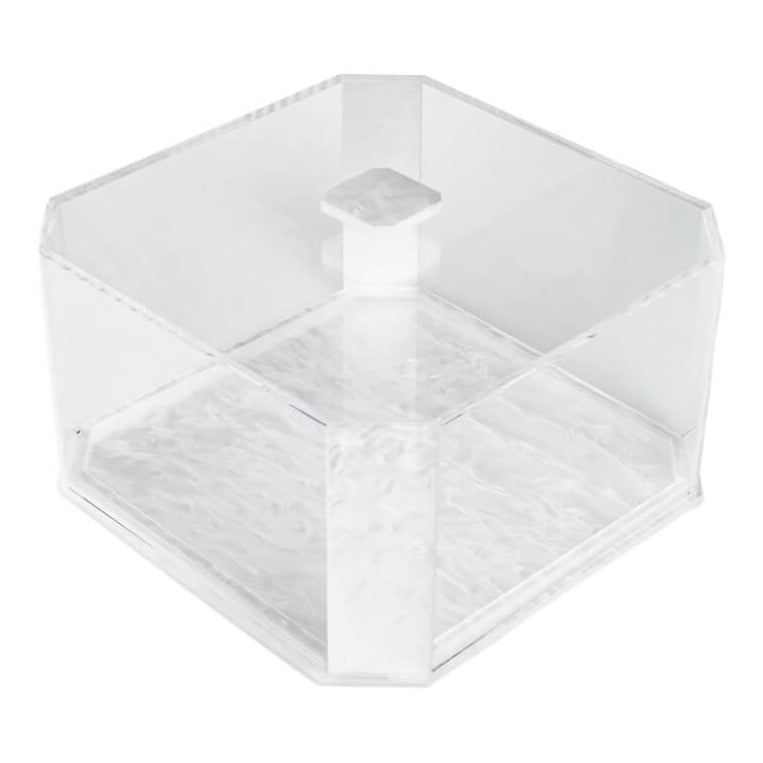 Cake Dish Square Bundt Cake White Pearl