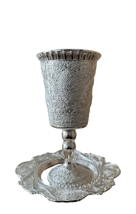 KIDDUSH CUP WITH TRAY