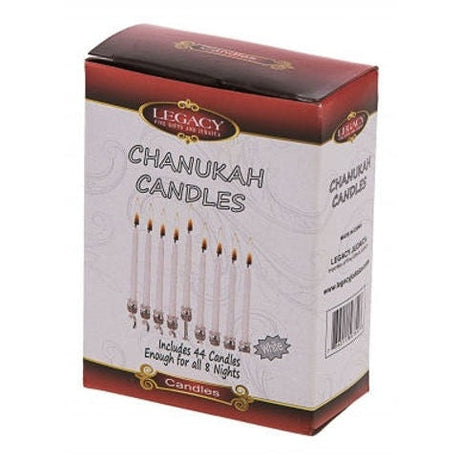 CHANNUKAH CANDLES WHITE