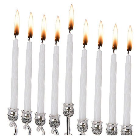 CHANNUKAH CANDLES WHITE