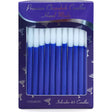 Chanukah Candles metallic blue & white