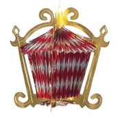 Chinese House Foil Hanging Decoration Colored
