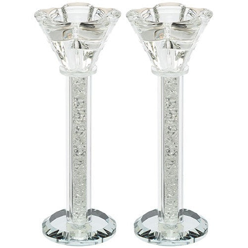 CRYSTAL CANDLESTICKS 18 CM